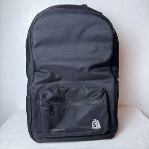 Solgaard Shore-Tex Daypack Backpack‎ Laptop Black Bag Recycled Plastic Pockets